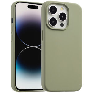 Accezz skysto silikono dėklas su MagSafe, skirtas iPhone 14 Pro – Cooper Green
