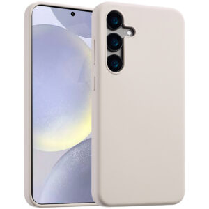 Accezz skysto silikono dėklas su MagSafe, skirtas Samsung Galaxy S24 – Stone