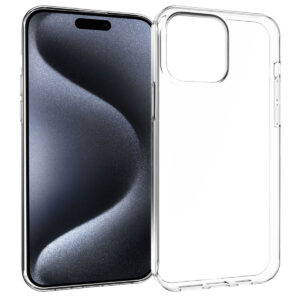 Accezz skaidrus TPU galinis dangtelis, skirtas iPhone 15 Pro Max – skaidrus