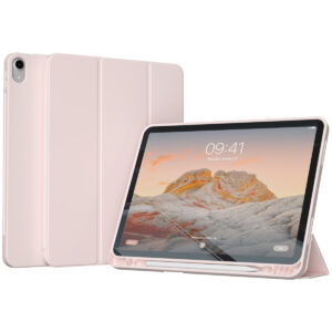 Accezz išmanusis silikoninis atverčiamas dėklas, skirtas iPad 11 (2025) 11 colių A16 / iPad 10 (2022) 10.9 colių - Rožinis