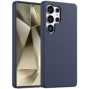 Accezz skysto silikono dėklas Samsung Galaxy S25 Ultra - tamsiai mėlynas