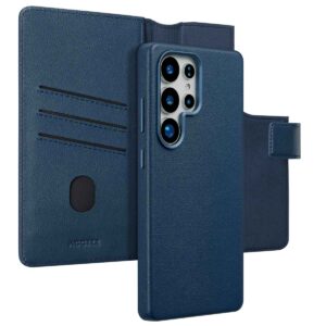 Accezz 2-in-1 odinis atverčiamas dėklas su MagSafe, skirtas Samsung Galaxy S25 Ultra – Nightfall Blue