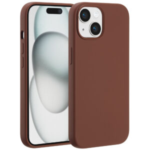 Accezz skysto silikono dėklas su MagSafe, skirtas iPhone 15 – New Tea Brown