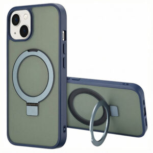 Accezz žiedinis stovelis su nugarėlės dėklu ir MagSafe, skirtas iPhone 14 – Mėlynas