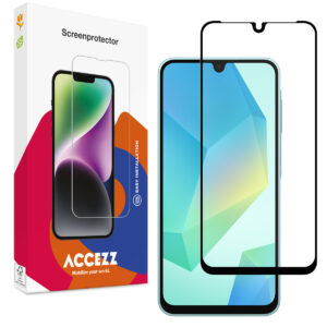 Accezz Full Cover ekrano apsauga iš grūdinto stiklo, skirta Samsung Galaxy A18 / A17 / A16 / A26