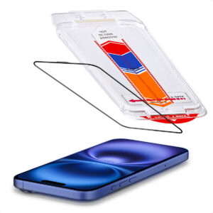 Accezz grūdinto stiklo apsauga + aplikatorius, skirtas iPhone 16 Plus / 15 Plus