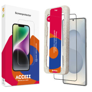 Accezz viso ekrano apsauginė grūdinto stiklo plėvelė su aplikatoriumi, skirta Samsung Galaxy S25 Edge