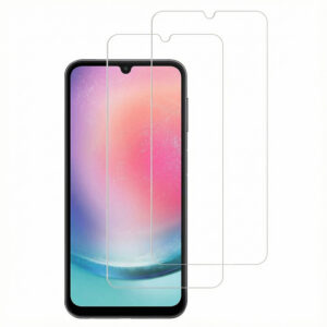 Accezz apsauginis stiklas ekranui, 2 vnt. pakuotė, grūdintas stiklas, skirtas Samsung Galaxy A25 (5G)