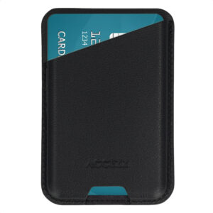 Accezz magnetinis odinis kortelių dėklas – suderinamas su Find My – Onyx Black