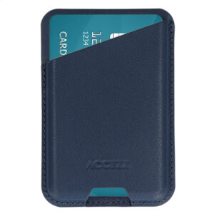Accezz magnetinis odinis kortelių dėklas – suderinamas su Find My – Nightfall Blue