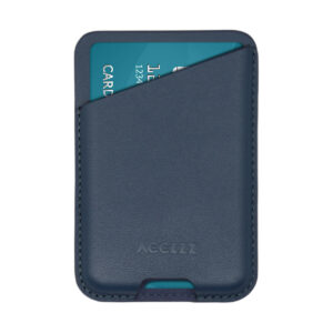 Accezz odinis kortelių dėklas – tinka MagSafe ir Qi2 – Nightfall Blue