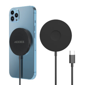 Accezz belaidis įkroviklis USB-C - MagSafe belaidis įkroviklis - 1 metras - Juodas