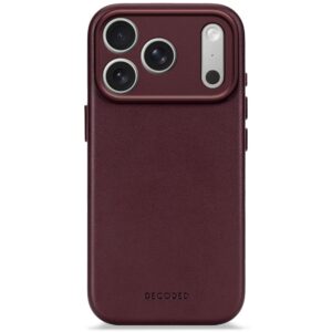 Decoded odinis galinis dangtelis MagSafe, skirtas Apple iPhone 17 Pro – Bordo spalvos