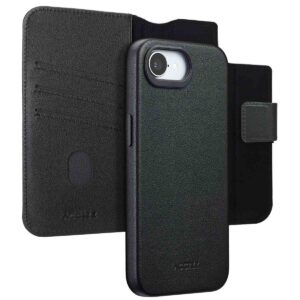 Accezz 2-in-1 odinis atverčiamas dėklas su MagSafe, skirtas iPhone 17e / 16e – Onyx Black
