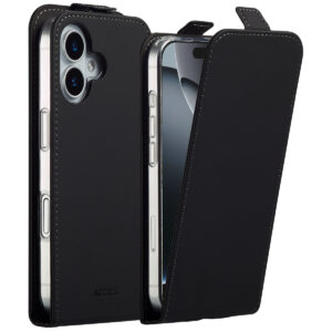 Accezz atverčiamas dėklas, skirtas iPhone 17 – juodas