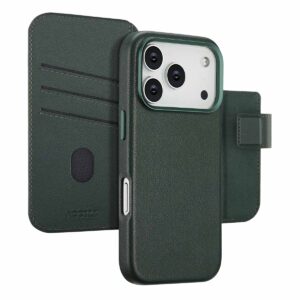 Accezz 2-in-1 odinis atverčiamas dėklas su MagSafe, skirtas iPhone 17 Pro – Cedar Green