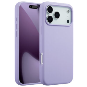 Accezz skysto silikono dėklas su MagSafe, skirtas iPhone 17 Pro Max – violetinis