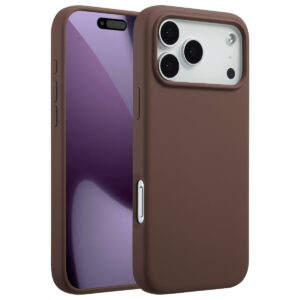 Accezz skysto silikono dėklas su MagSafe, skirtas iPhone 17 Pro Max – New Tea Brown