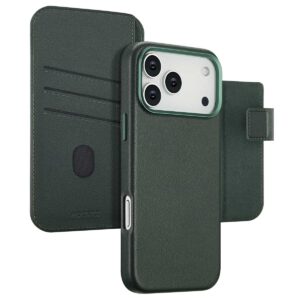 Accezz 2-in-1 odinis atverčiamas dėklas su MagSafe, skirtas iPhone 17 Pro Max – Cedar Green