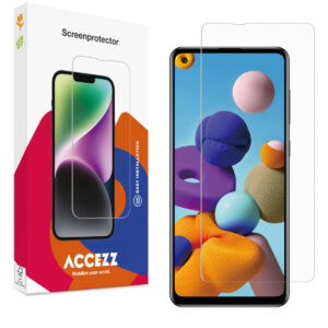 Accezz ekrano apsauga iš grūdinto stiklo, skirta Samsung Galaxy A21s