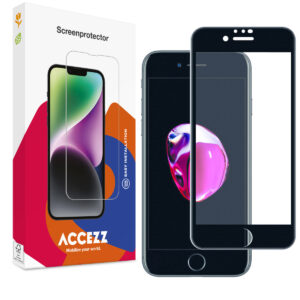 Accezz Full Cover ekrano apsauga iš grūdinto stiklo, skirta iPhone SE (2022 / 2020) / 8 / 7 / 6(s)