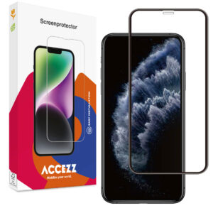 Accezz Full Cover grūdinto stiklo ekrano apsauga, skirta iPhone 11 Pro / Xs / X