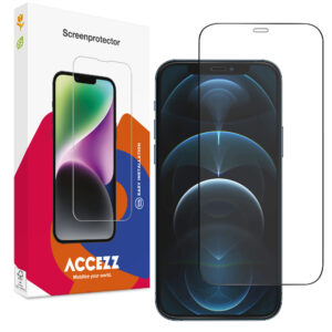 Accezz Full Cover ekrano apsauga iš grūdinto stiklo, skirta iPhone 12 (Pro)