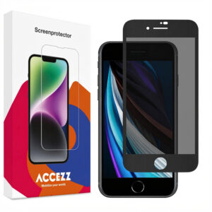 Accezz privatumą užtikrinantis grūdinto stiklo ekrano apsauginis stiklas, skirtas iPhone SE (2022 / 2020)