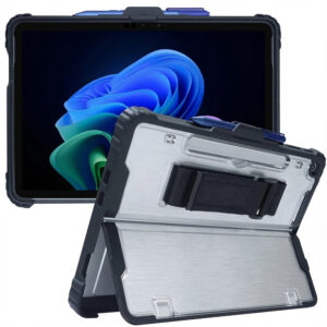Accezz tvirtas dėklas su stovu, skirtas Microsoft Surface Pro 12 – juodas