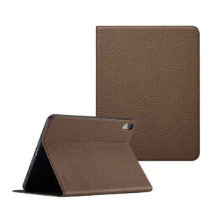 Selencia Riva atverčiamas dėklas, skirtas iPad 11 (2025) 11 colių A16 / iPad 10 (2022) 10.9 colių – Mocha Brown