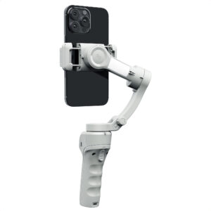 Selencia gimbal stabilizatorius su LED lempute – išmanusis sekimas – trikojis – „Cosy Grey“ spalvos