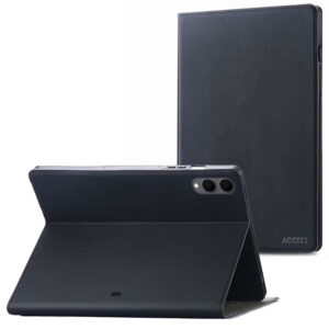 Accezz Classic atverčiamas dėklas, skirtas Samsung Galaxy Tab S11 Ultra – Juodas