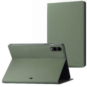 Accezz Classic atverčiamas dėklas, skirtas Samsung Galaxy Tab S11 Ultra – žalias