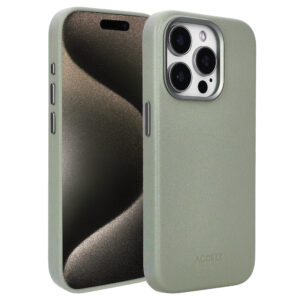Accezz MagSafe odinis nugarėlės dėklas, skirtas iPhone 15 Pro – šviesiai pilkas