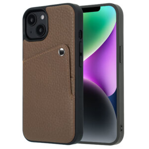 Selencia Riva nugarėlė su kortelių dėklu, skirta iPhone 14 / 13 – Mocha Brown
