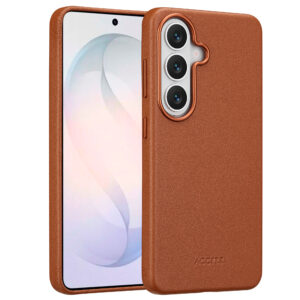 Accezz MagSafe odinis nugarėlės dėklas, skirtas Samsung Galaxy S26 – Sienna Brown