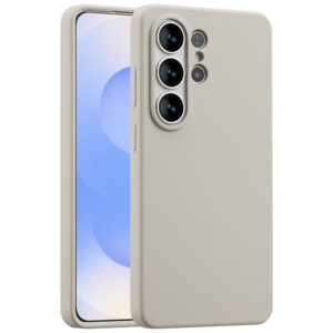 Accezz skysto silikono dėklas su MagSafe, skirtas Samsung Galaxy S26 Ultra – Stone