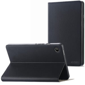 Accezz Classic atverčiamas dėklas, skirtas Samsung Galaxy Tab A11 Plus – juodas