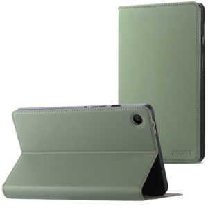 Accezz Classic atverčiamas dėklas, skirtas Samsung Galaxy Tab A11 Plus – žalias