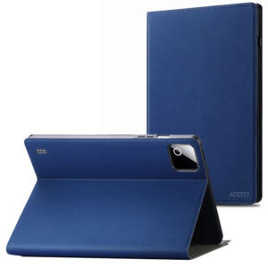 Accezz Classic atverčiamas dėklas, skirtas Xiaomi Pad 8 / 8 Pro – tamsiai mėlynas