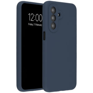 Accezz skysto silikono dėklas, skirtas Samsung Galaxy A27 (5G) – tamsiai mėlynas