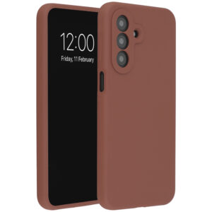 Accezz skysto silikono dėklas, skirtas Samsung Galaxy A27 (5G) – New Tea Brown