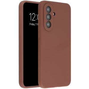 Accezz skysto silikono dėklas, skirtas Samsung Galaxy A57 (5G) – New Tea Brown