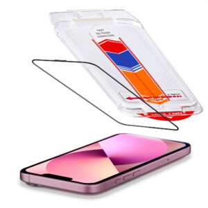 Accezz grūdinto stiklo ekrano apsauga su aplikatoriumi – 2 vnt. pakuotė, skirta iPhone 17e / 16e / 15 / 14 / 13 / 13 Pro