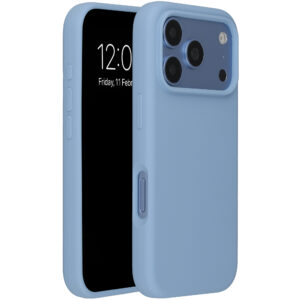 Accezz skysto silikono dėklas su MagSafe, skirtas iPhone 18 Pro Max / 17 Pro Max – šviesiai mėlynas