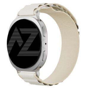 Accezz nailoninė Alpine apyrankė, skirta Samsung Galaxy Watch 9 (40/44mm) / Watch 8 (40/44mm) / Classic (46mm) - Polarstern
