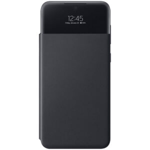 Samsung Original S View Cover atverčiamas dėklas, skirtas Galaxy A33 – juodas