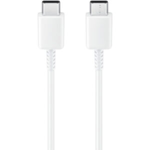 Originalus Samsung USB-C į USB-C laidas gamyklinėje pakuotėje – 1.8 m – 25 W – Baltas