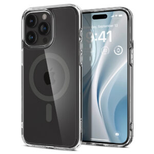 Spigen Ultra Hybrid galinis dangtelis MagSafe, skirtas iPhone 15 Pro – Graphite