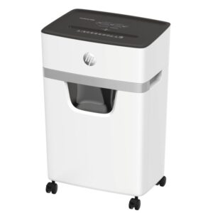 HP OneShred 10MC dokumentų naikiklis Smulkinimas itin mažais gabalėliais 65 dB 22 cm Balta - Image 1